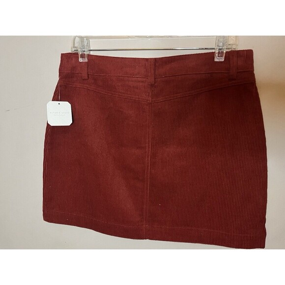 Corduroy Mini Skirt Sz Large Rust Red Fall NWT Altar’d State Ensley y2k style - Picture 3 of 4